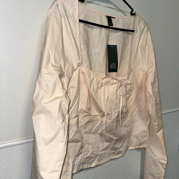 Wild Fable Women’s Long Sleeve Top Beige Size XXL NEW NWT Bell Sleeves Boho - Picture 5 of 12